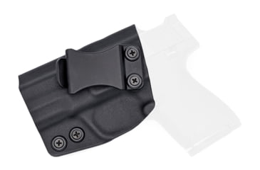 Image of Rounded IWB KYDEX Holster, S&amp;W M&amp;P SHIELD 9mm/40SW, Left Hand, Black, SWN-MPSHIELD-BK-LH-VAR