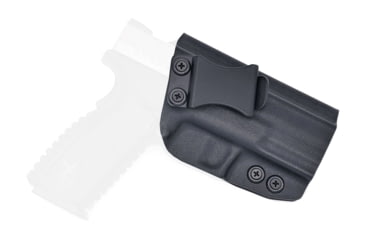 Image of Rounded IWB KYDEX Holster, Springfield XD-M 3.8in 9mm, Right Hand, Black, SFA-XDM38-BK-RH-VAR