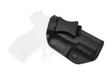 Image of Rounded IWB KYDEX Holster, Walther PPQ M1 4.0in 9mm, Right Hand, Black, WTR-PPQ-BK-RH-VAR