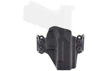 Image of Rounded OWB KYDEX Belt Loop Holster, Ruger LCP2, Ambidextrous, Carbon Fiber Black, RGR-LCP2-CF-AMBI-OWB