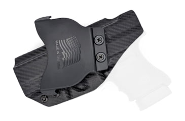 Image of Rounded OWB KYDEX Paddle Holster, Glock 29/30/30SF, Right Hand, Carbon Fiber, GLK-G30-CF-RH-OWBPDL