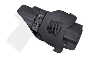 Image of Rounded OWB KYDEX Paddle Holster, Sig Sauer P365 XL, Left Hand, Black, SSR-P365XL-BK-LH-OWBPDL
