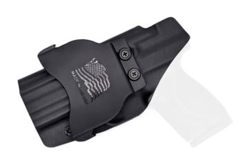 Image of Rounded OWB Paddle Holster, Smith &amp; Wesson M&amp;P 4.25in, Right Hand, Black, SWN-MP425940-BK-RH-OWBPDL