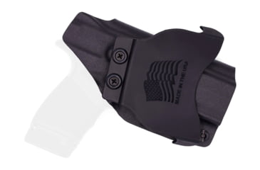 Image of Rounded OWB KYDEX Paddle Holster, Springfield Armory HELLCATPRO, Right Hand, Black, SFA-HELLCATPRO-BK-RH-OWBPDL