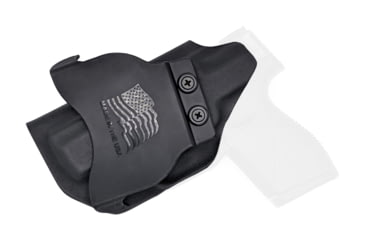 Image of Rounded OWB KYDEX Paddle Holster, Taurus PT709/PT740 Slim, Right Hand, Black, TRS-PT709S-BK-RH-OWBPDL