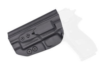 Image of Rounded Tuckable IWB KYDEX Holster, Sig Sauer P226 w/Rail, Left Hand, Black, SSR-P226WRL-BK-LH-TUCK