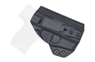 Image of Rounded Tuckable IWB KYDEX Holster, Sig Sauer P365 w/Lima Laser, Ambidextrous, Carbon Fiber, SSR-P365LIMA-CF-TUCK