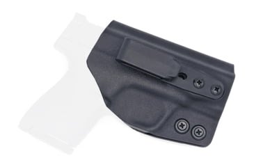 Image of Rounded Tuckable IWB KYDEX Holster, Smith &amp; Wesson M&amp;P SHIELD 9mm/40SW, Ambidextrous, Black, SWN-MPSHIELD-BK-TUCK