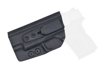 Image of Rounded Tuckable IWB KYDEX Holster, Springfield XD-S 4.0in, Left Hand, Black, SFA-XDS40-BK-LH-TUCK