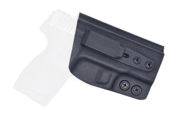 Image of Rounded Tuckable IWB KYDEX Holster, Taurus G3C, Right Hand, Black, TRS-G3C-BK-RH-TUCK