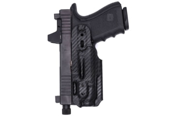 Image of Rounded Weapon Mounted Light Holster for Streamlight TLR-7, Ambidextrous, Carbon Fiber Black, CEH000002