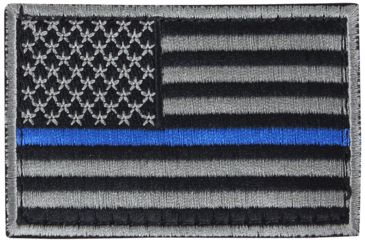 Image of Condor Outdoor US Flag Patch, 6-pack, Thin Blue Line, 230-006