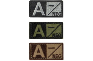 Image of Condor Outdoor Blood Type Patch 6 Pcs/Pack, Aneg, Olive Drab, 229A-001