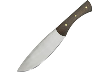 Image of Condor Tool and Knife Knulujulu Knife, 11.5in Overall, 6.25in 440C SS Blade, Brown Wood Handle, Black Leather Sheath, CTK5003-6.6