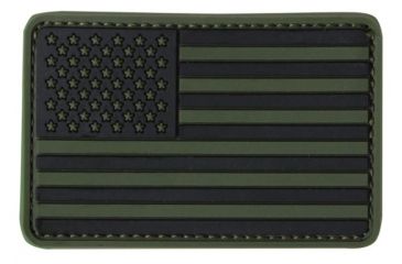 Image of Condor Outdoor PVC US Flag Patch, 6 Pc/Pack, Olive Drab, 181004-001