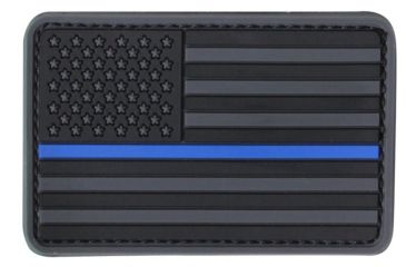 Image of Condor Outdoor PVC US Flag Patch, 6 Pc/Pack, Blue Line, 181004-006