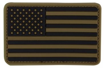 Image of Condor Outdoor PVC US Flag Patch, 6 Pc/Pack, Coyote Brown, 181004-498