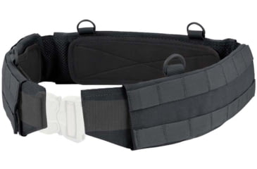 Image of Condor Outdoor Slim Battle Belt w/ Removable Anti-Slip Rubberized Pads, Black, Small, 121160-002-S