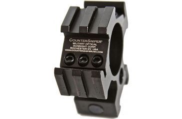Image of CounterSniper Optics Scope Mount Single with Picatinny Rail - 30MM Medium, Black DOH404