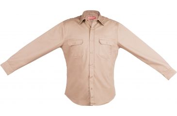 Image of Craftsman Long Sleeve Twill Shirt Khaki, Medium 17056-M