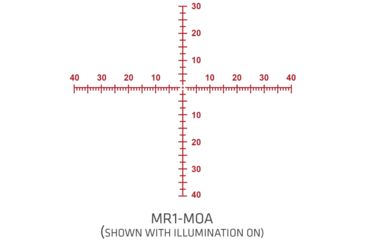 Image of Crimson Trace 2 Series Sport Rifle Scope, 4-16x50mm, FFP, 30mm Tube, MR1-MOA Illuminated Reticle, Black, CSA-2416