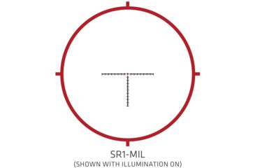 Image of Crimson Trace 5 Series Tactical Rifle Scope, 1-8x28mm, FFP, 34mm Tube, SR1-MIL Illuminated Reticle, Black, CTL-5108
