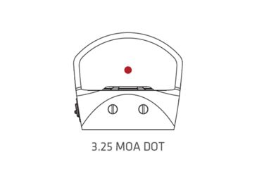 Image of Crimson Trace Compact Electronic Open Reflex Sight for Rifles/Shotguns, 3.25 MOA, Wide FOV, Picatinny Mount, Black, CTS-1400