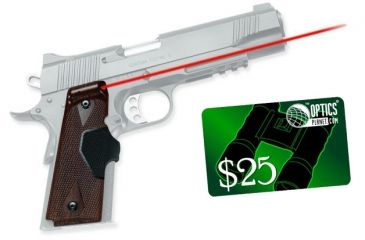 Image of Crimson Trace LaserGuard 1911 Government/Commander - Walnut LG-401 P16 w/ 25 Dollar Email Gift Certificate