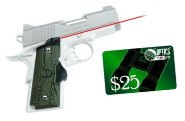 Image of Crimson Trace Master Laser-Grip Laser Sight for 1911 Compact, Green G10 LG-911 w/ 25 Dollar Email Gift Certificate