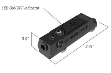 Image of Crimson Trace Rail Master Infrared Modular Tactical Laser, Black, 01-3000223