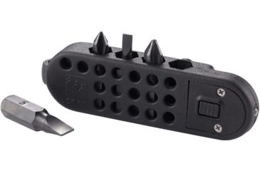 Image of CRKT Columbia River Guppie Multi-Tool with Caribiner Gate, Adjustable Wrench, Bit Carrier Plus, Bead Blasted, 9070