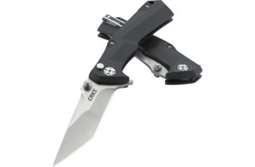 Image of CRKT Columbia River Tighe Tac Two Tanto Flipper Button Lock Knife, 5235