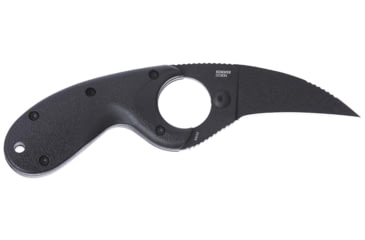 Image of CRKT Bear Claw 2.39in Fixed Blade Knife, AUS 8, Hawkbill, Black Glass-Reinforced Nylon, 2516K