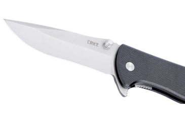 Image of CRKT Drifter Folding Knife, 2.88in, D2 Tool Steel Blade, Drop Point Blade, Black G10 Handle, 6450D2