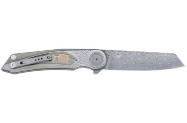 Image of CRKT Fortuitous Folding Knife, 3.51in, 8Cr13MoV Stainless Steel Blade, Drop Point Blade, Green G10 Handle, 4015