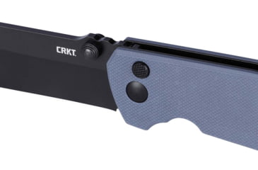 Image of CRKT Squid XM Folding Knife, 2.95in, 8Cr13MoV Stainless Steel Blade, Drop Point Blade, Gray G10 Handle, 2495G