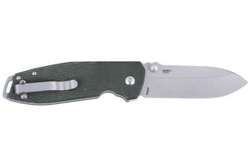 Image of CRKT Squid XM Folding Knife, 2.95in, 8Cr13MoV Stainless Steel Blade, Drop Point Blade, Green G10 Handle, 2495GR