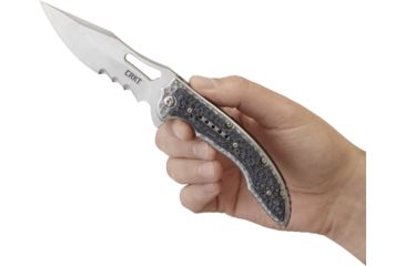 Image of CRKT Fossil Black Compact Folding Pocket Knife, 5473