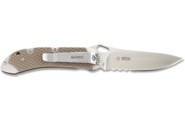 Image of CRKT Jernigan V.A.S.P. - 3.71in. Veff Flat Top Serrated Blade, IKBS, G10 Handles 7481