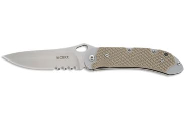 Image of CRKT Jernigan V.A.S.P. - 3.71in. Veff Flat Top Serrated Blade, IKBS, G10 Handles 7481