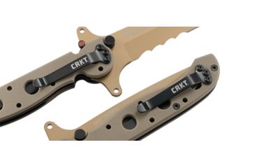 Image of CRKT M16-13 Carson Special Forces Desert Tanto Folding Knife, Tan Finish M16-13DSFG