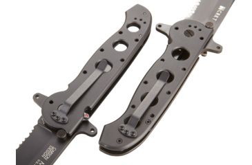 Image of CRKT M21 Folding Knife, Drop Point Tri-Point Combo Edge, Blk TitanNitride Blade/Handle M21-14SF