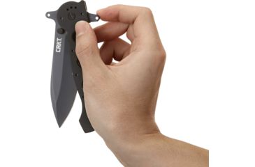 Image of CRKT M21 Folding Knife, Drop Point Veff Combo Edge, Black TitanNitride Blade/Handle M21-14SFG
