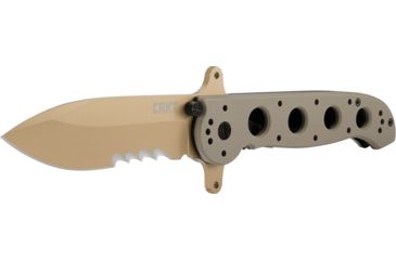 Image of CRKT M21 Folding Knife, Drop Point Veff Combo Edge, Desert Tan Blade/Handle M21-14DSFG