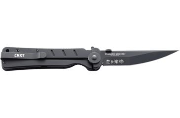 Image of CRKT Otanashi Noh Ken Folding Blade Knife by James Williams Design, Black Blade and Black Handle 2906