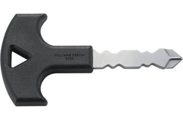 Image of CRKT Williams Defense Key, Black, 3.567 in/90.6 mm, 9705