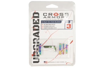 Image of Cross Armory 3 Piece Upgrade Kit P80 Gen1-3 Rainbow, CRGOKRB