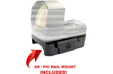 Image of Cross Armory CRRDORMSC Black 3 MOA Red Dot Reticle