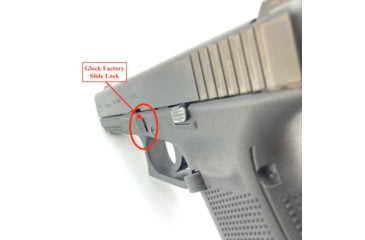 Image of Cross Armory Extended Slide Lock for Glock Generation 1-3, Black, crGSLbk