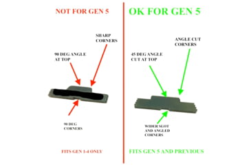 Image of Cross Armory Extended Slide Lock for Glock Generation 1-3, Black, crGSLbk
